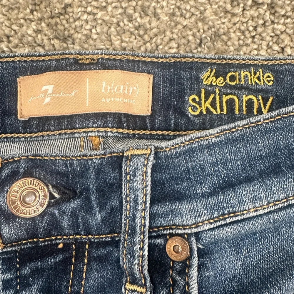 7 For All Mankind B(Air) Ankle Skinny Jeans | Women's 27 | Stretch Denim